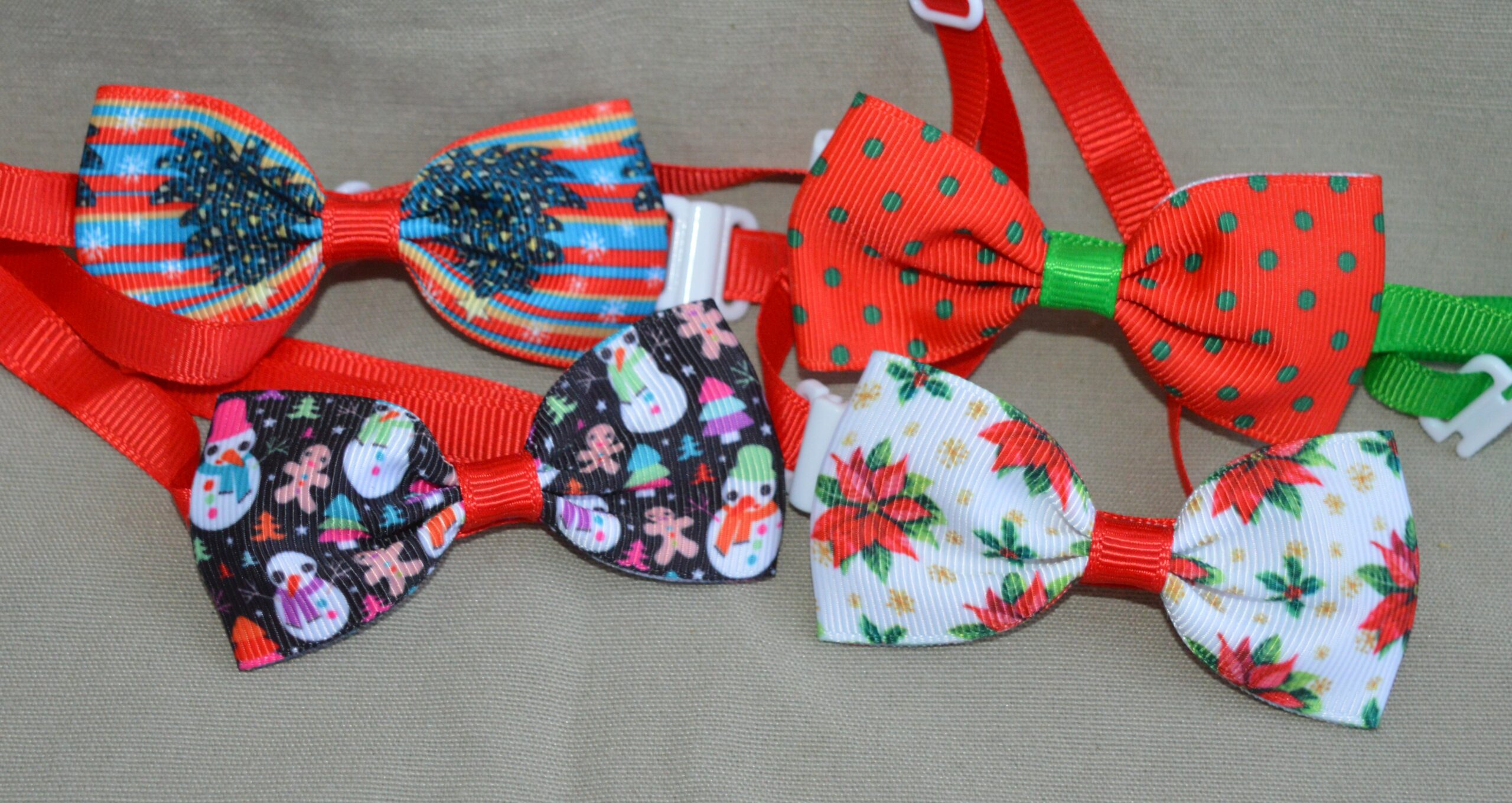 Nœud papillon de Noël pour chien